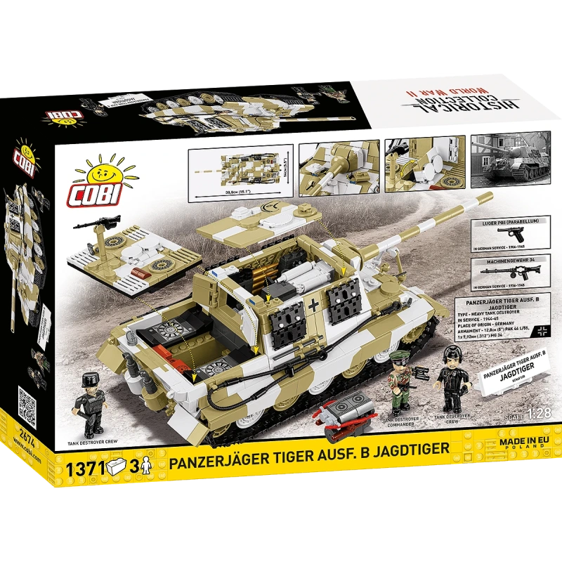 01-2674-cobi-tankihavitaja-panzerjager-tiger-ausfb-jagdtiger-pakend-tagant.webp