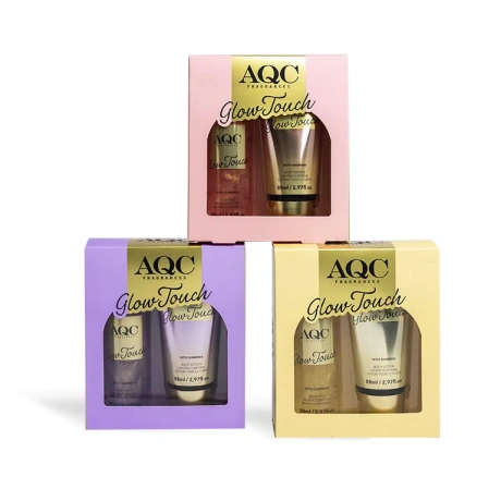 Sädelev kehahoolduskomplekt AQC Fragrances Shimmer Duo (assortii)