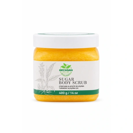Suhkruga kehakoorija kurkumi ja jojobaõliga 400 g