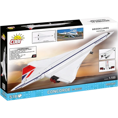 COBI konstruktorklotsidest reisilennuk Concorde G-BBDG (518 osa)
