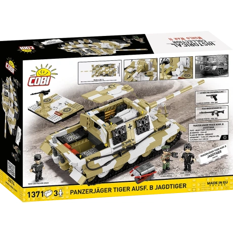 COBI konstruktor Panzerjäger Tiger Ausf. B Jagdtiger tankihävitaja (1371 osa)