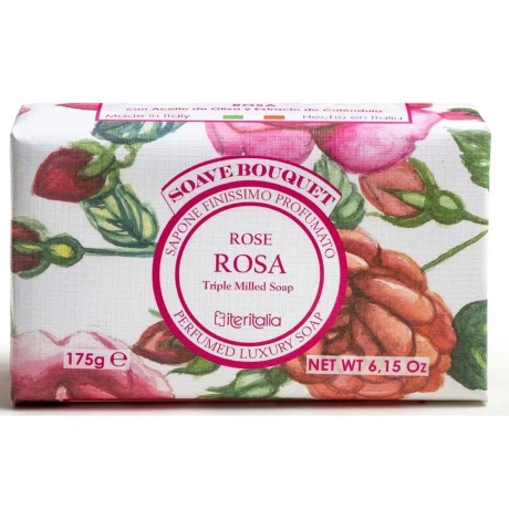 Looduslik roosilõhnaline oliiviõliseep sheavõiga 175g