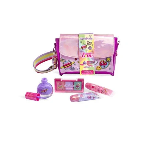 Laste meigikomplekt kosmeetikakotis 4 tootega