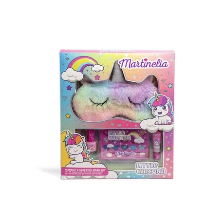Laste meigikomplekt ja unemask Little Unicorn