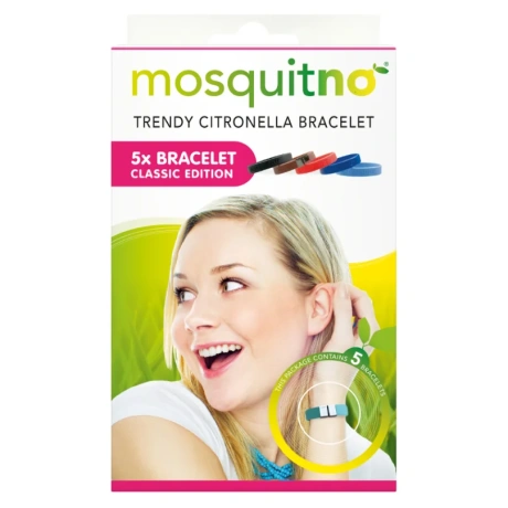 Sääski peletavad käevõrud Citronella Classic (5 tk komplekt)