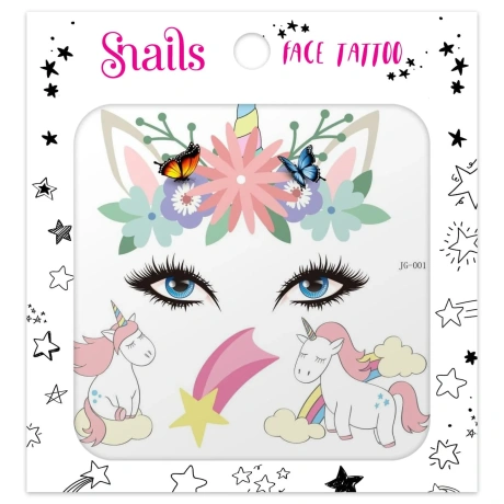 Laste näotätoveering Unicorn (Star)