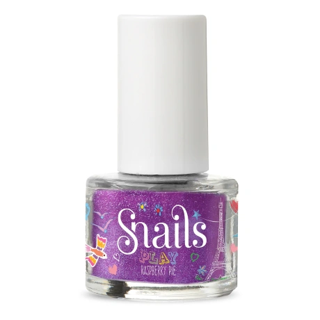 Snails Play laste küünelakk Raspberry Pie (7 ml) – ohutu ja veega mahapestav